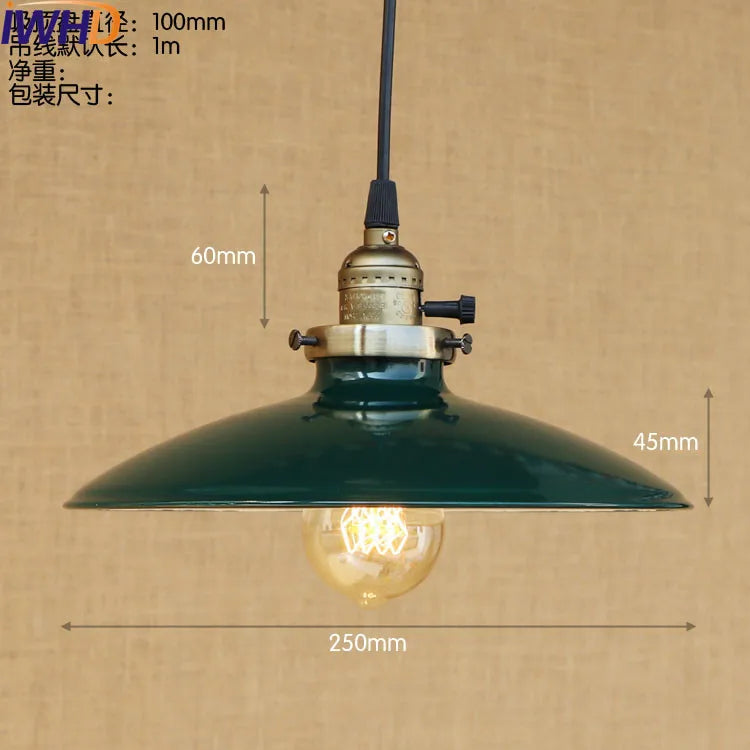 Afralia™ Rustic Vintage Pendant Light LED Edison-Style Industrial Lamp Retro Loft Fixture