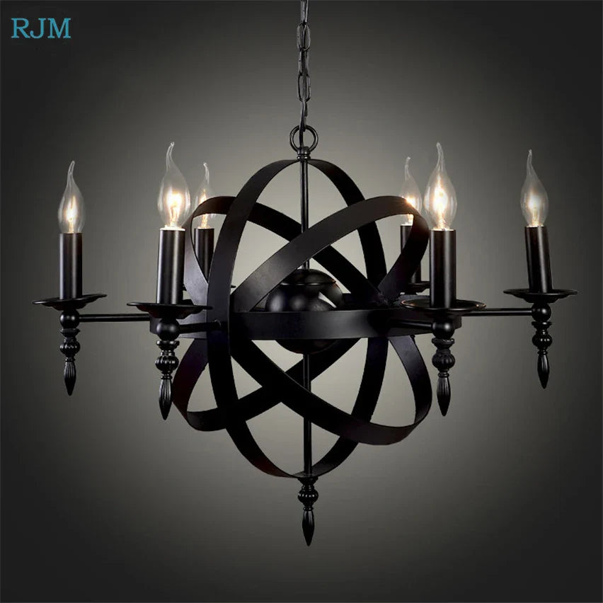 Afralia™ Iron Pendant Light: Vintage Industrial Style for Home, Restaurant, Bar Lighting.