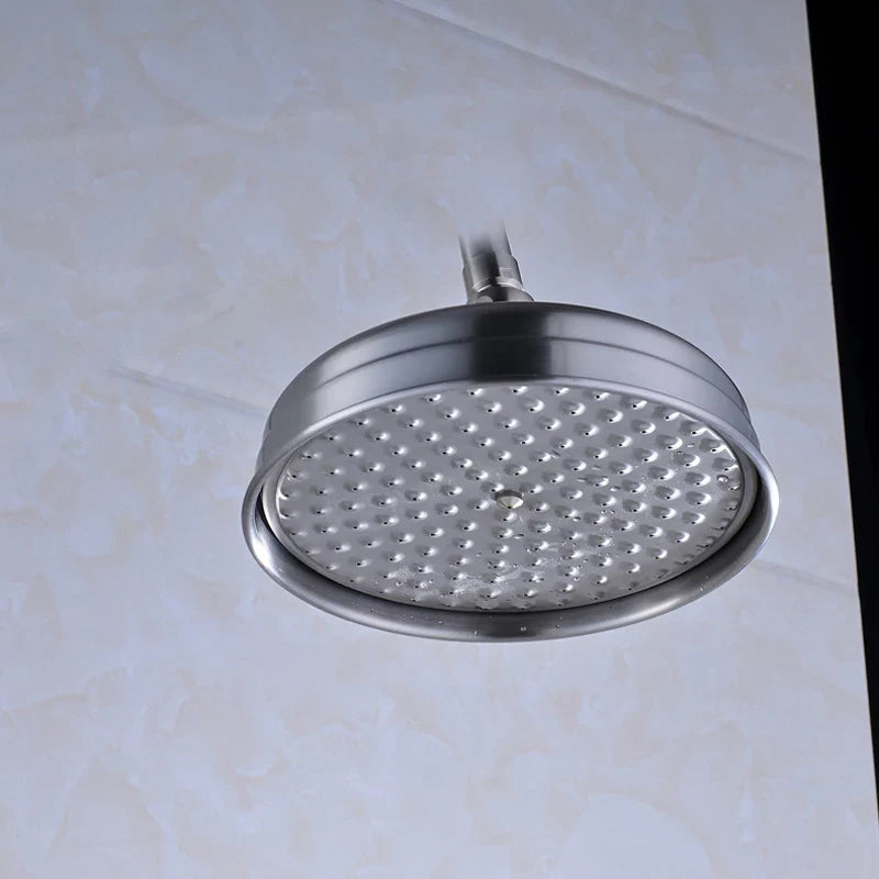 Afralia™ 8" Brass Shower Head: Bathroom Rainfall Replacement for Handshower Faucet