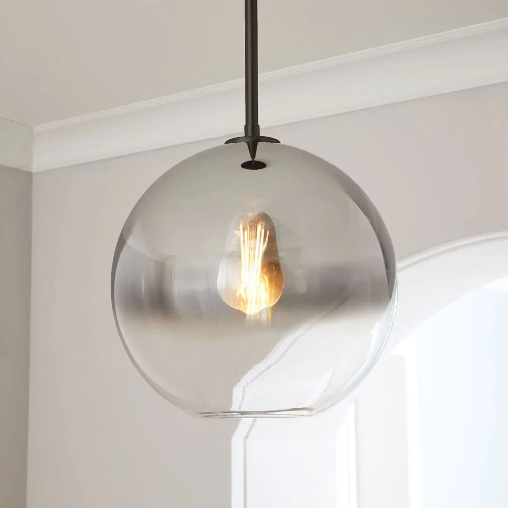 Afralia™ Gradient Glass Ball Pendant Light for Kitchen Dining Living Room