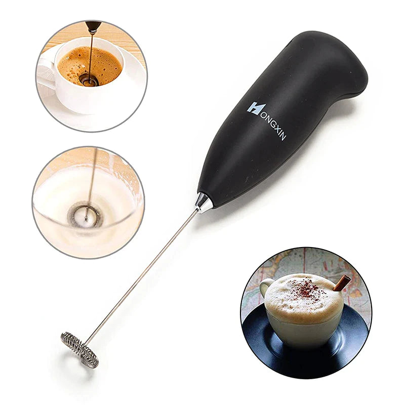 Afralia™ Milk Frother Set: Pitcher & Electric Foam Maker for Latte/Cappuccino