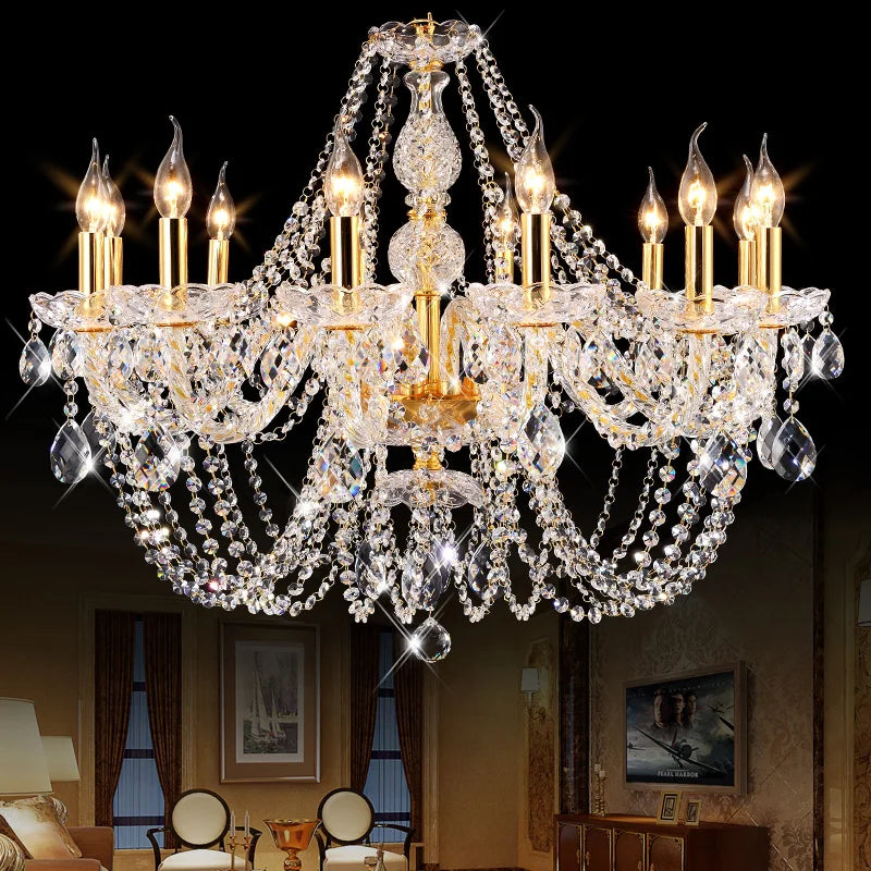 Afralia™ Modern LED Crystal Chandelier | Bedroom Ceiling Lustre De Cristal | Silver/Gold Color