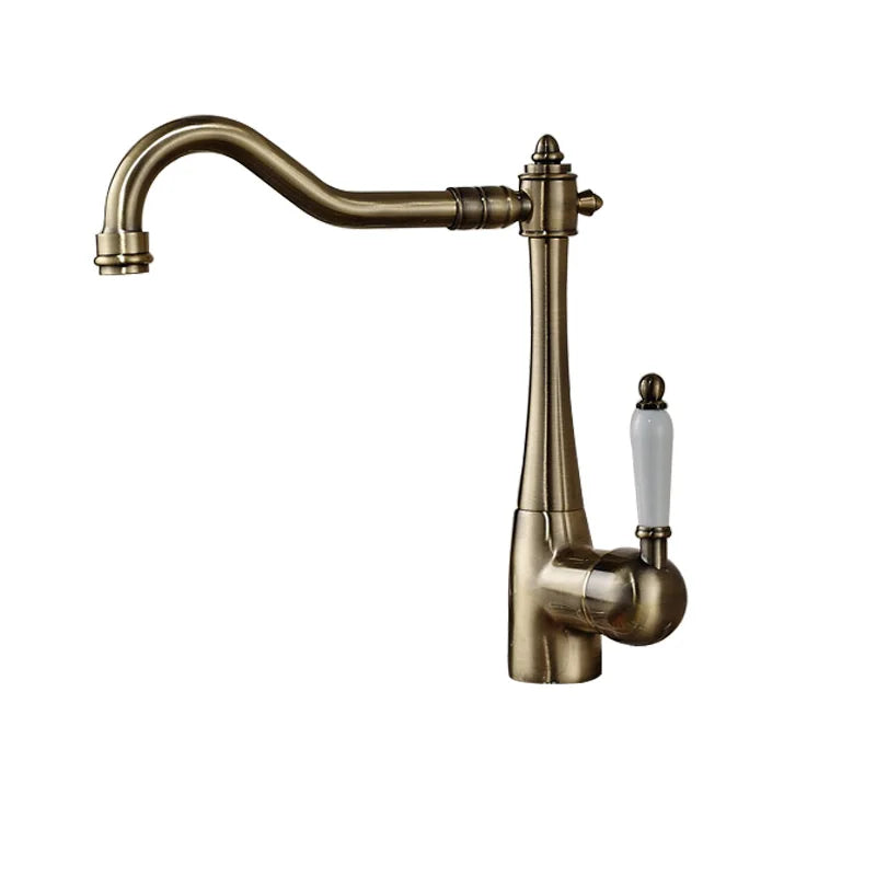 Afralia™ Swivel Spout Kitchen Sink Faucet with Single Handle for Hot and Cold Water