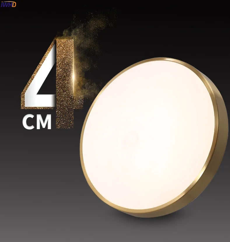 Afralia™ Copper LED Ceiling Lights: Nordic Modern Kitchen Hallway Balcony Lamps