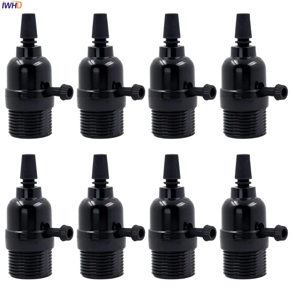 Afralia™ E27 Socket Lamp Holder With Switch 110-220V Base Vintage Homekit