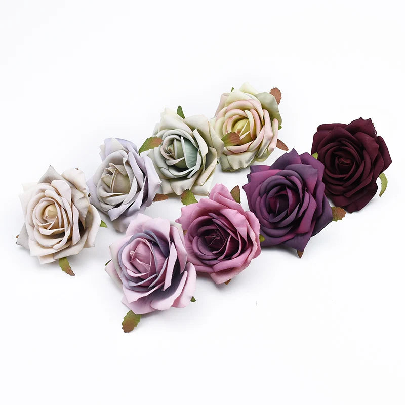 Afralia™ Silk Roses Head: Wedding Home Decor DIY Gifts Artificial Flowers