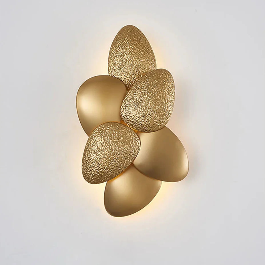Afralia™ Golden Stainless Steel LED Wall Sconce for Bedroom & Corridor