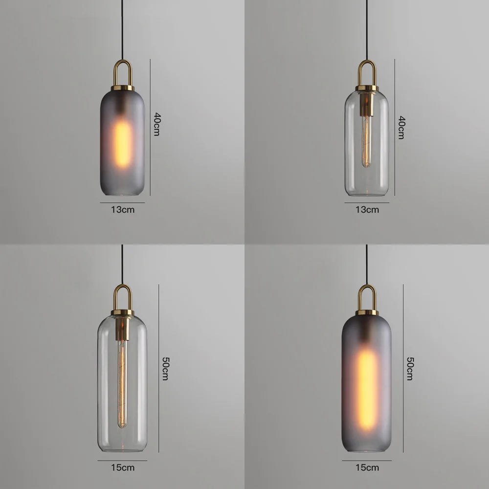 Afralia™ Glass Ball Pendant Light: Luxury Restaurant & Bar Nordic Bedroom Lamp