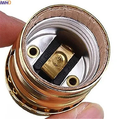 Afralia™ Vintage E27 Aluminum Lamp Holder Base Socket Bulb Holder 110v-220v