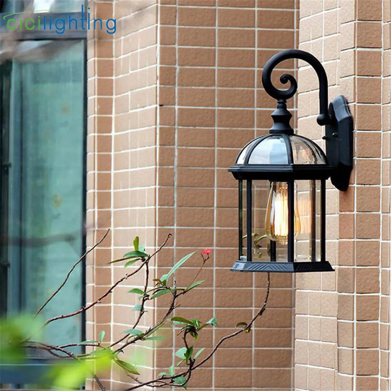 Afralia™ Outdoor Wall Lamp: Waterproof, Creative Lighting for Yard, Corridor, Balcony