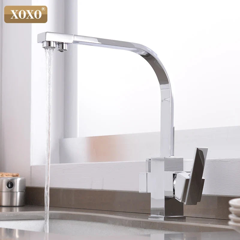 Afralia™ Black Single Hole Kitchen Faucet Mixer Tap for Drinking Water