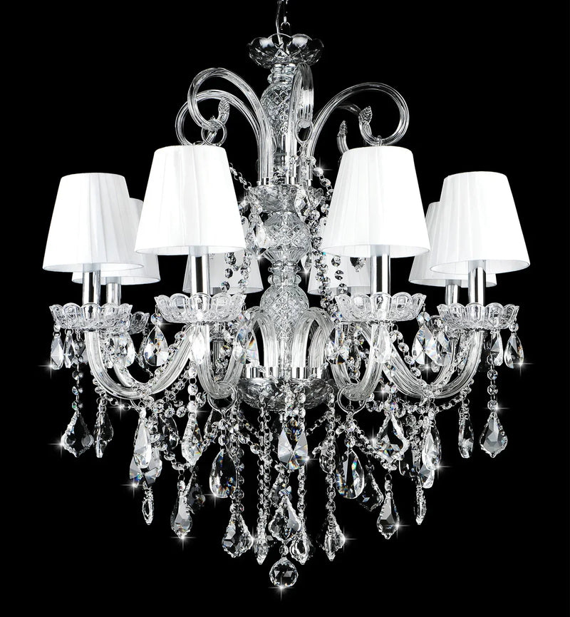 Afralia™ Elegant Crystal Chandelier for Living Room Dining Bedroom