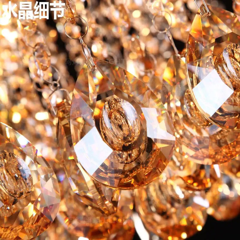 Modern Crystal Ceiling Light by Afralia™ - Stylish Bedroom & Living Room Lighting