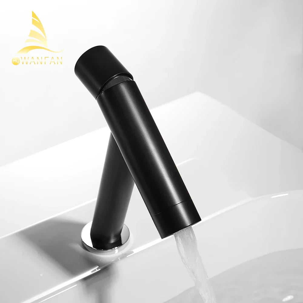 Afralia™ Gold Bathroom Sink Faucet Single Handle Vintage Wash Basin Hot Cold Mixer Tap