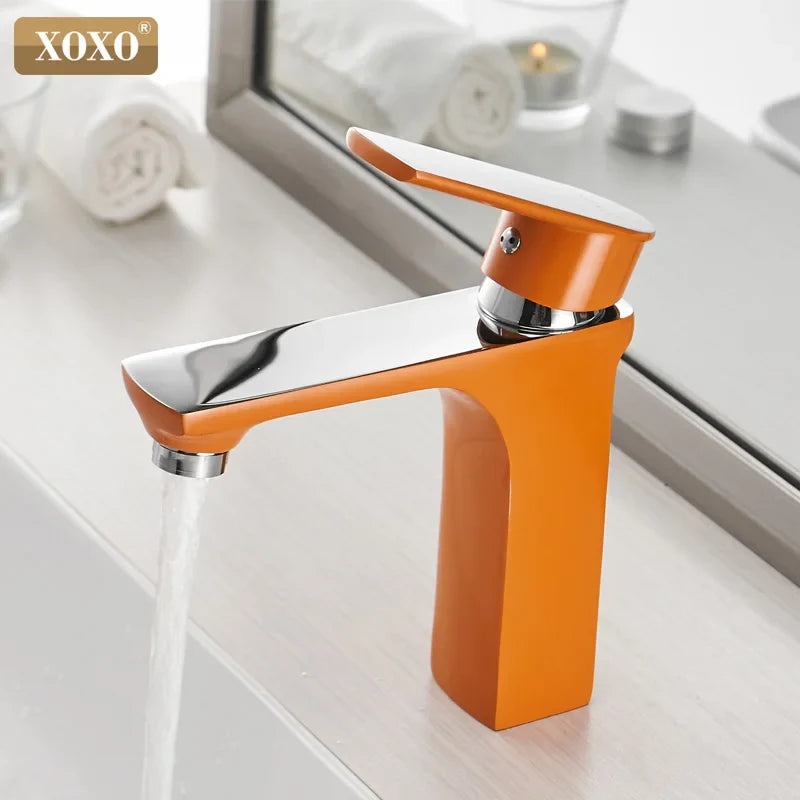 Afralia™ Green Water Basin Faucet, Single Hole Bathroom Mixer in Fashionable Bronze Style