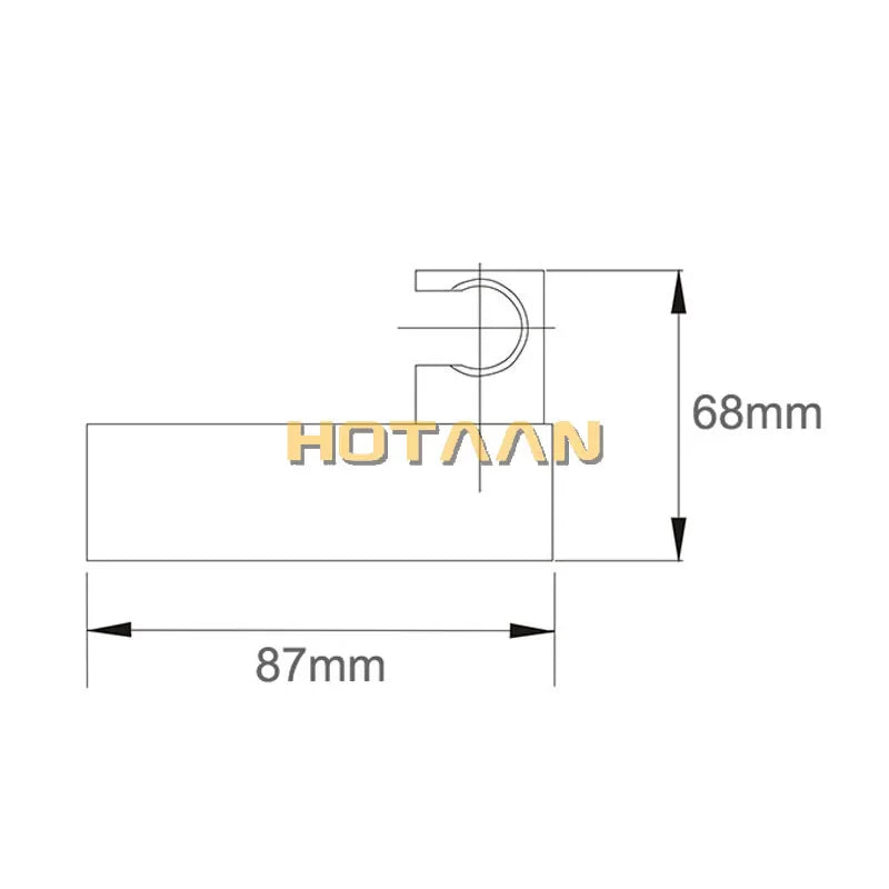 Afralia™ Chrome Shower Holder Bracket Wall Mount Hand Shower Accessory