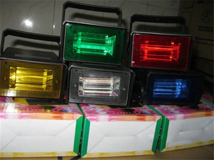 Afralia™ Mini DJ Strobe Lights 220V White Stage Light Effects