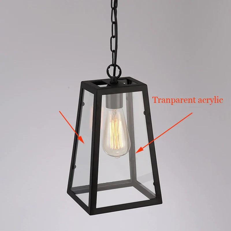 Afralia™ Retro Loft Chain Pendant Chandelier for Dining Room, Vintage Hanging Lamp