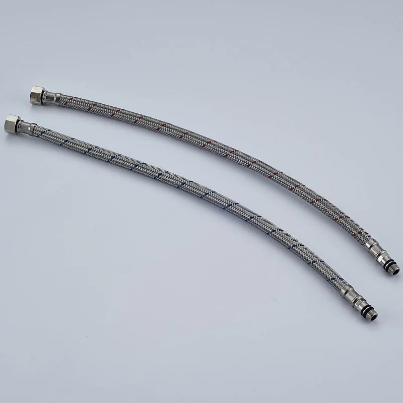 Afralia™ 40cm Stainless Steel Faucet Plumbing Hose for Hot & Cold Water