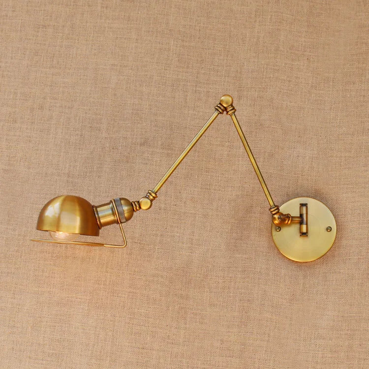 Afralia™ Retro Swing Arm Wall Sconce - Vintage Edison Style Wall Lamp