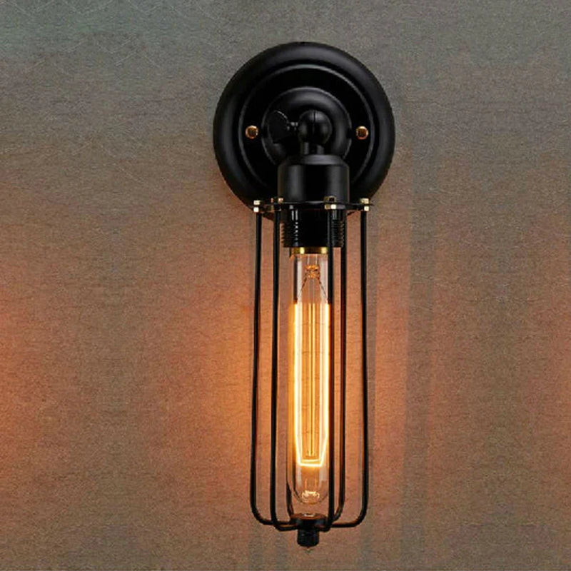 Afralia™ Retro Loft Vintage Wall Lamp for Aisle Bedroom, Stair, Cafe, Restaurant, Wall Sconce