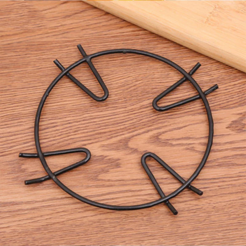 Afralia™ Round Milk Pot Holder Rack for Gas Stove - Anti-skid Kitchen Accessory