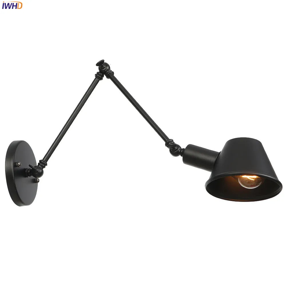 Afralia™ Industrial LED Wall Light Fixture Bedroom Bathroom Vintage Wall Lamp