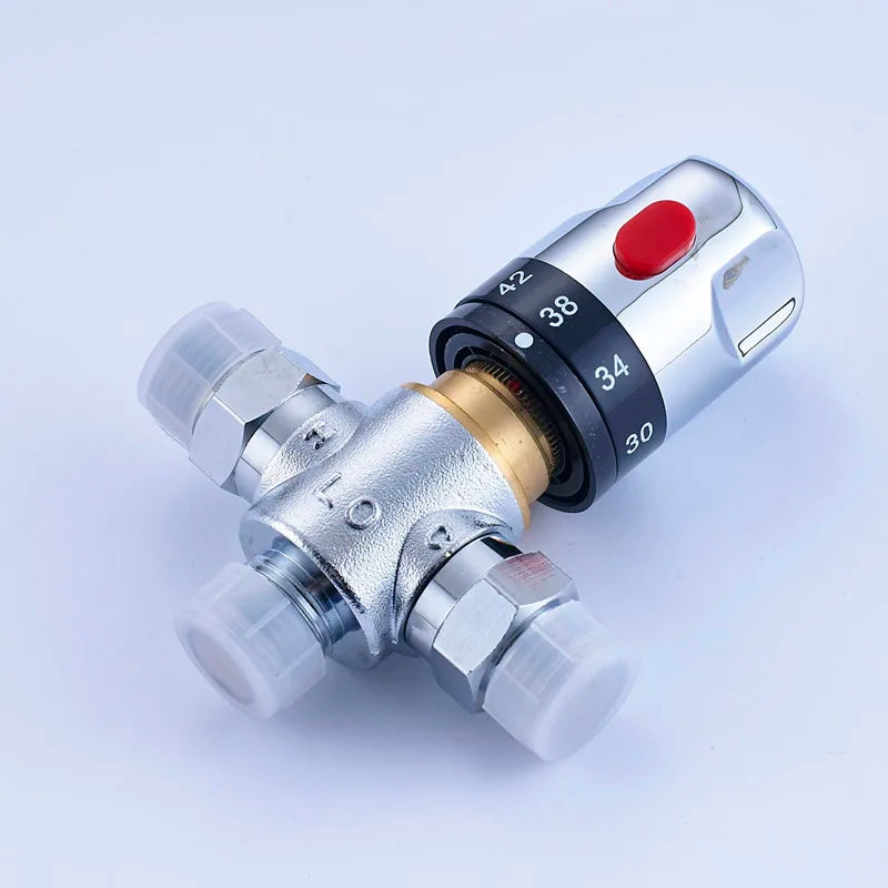 Afralia™ Thermostatic Ceramic Cartridge Tap Mixing Valve for Bathroom Accessories