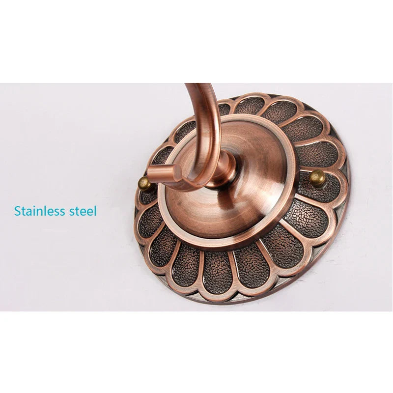 Afralia™ Red Bronze LED Bathroom Mirror Cabinet Wall Light 8W Retro Design