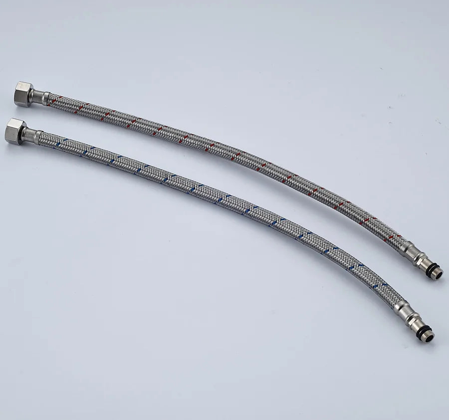 Afralia™ 40cm Stainless Steel Faucet Plumbing Hose for Hot & Cold Water