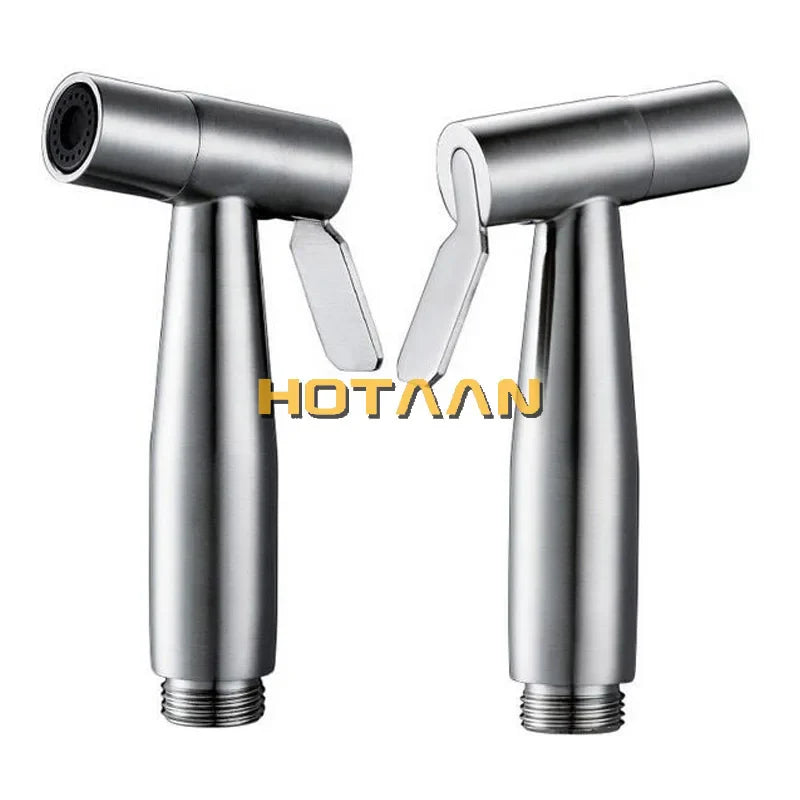 Afralia™ Stainless Steel Hand Toilet Bidet Set_Max Pressure Small Shattaf Sprayer