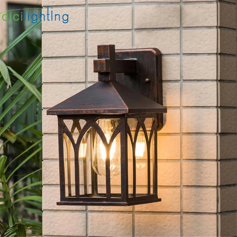 Afralia™ LED Wall Lamps Outdoor Lighting Modern Aluminum Sconces Courtyard Garden Decor