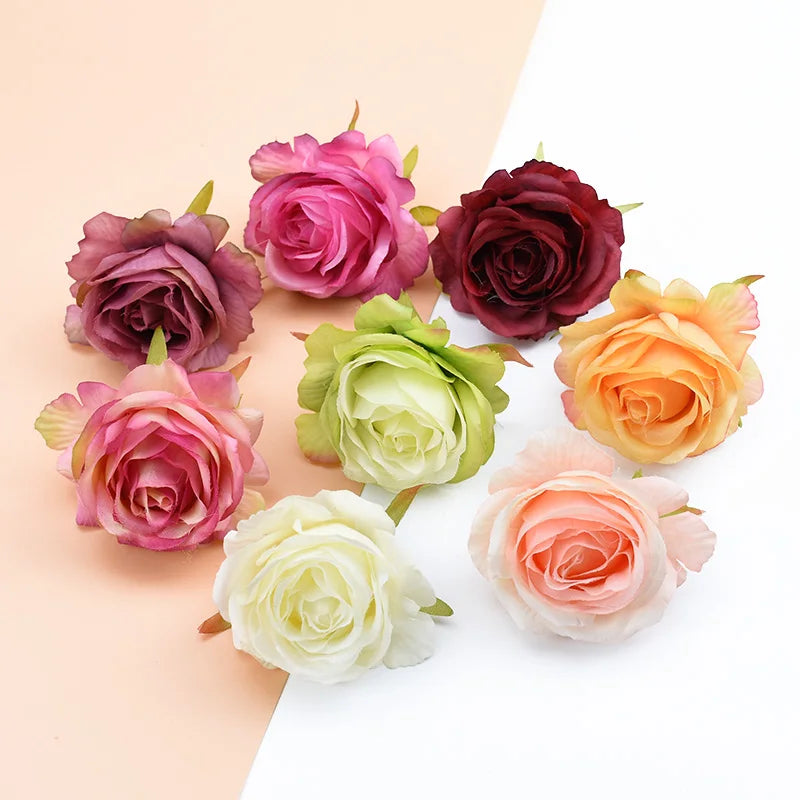 Afralia™ Silk Roses Flower Wall | Decorative DIY Wedding Decor & Home Wreaths