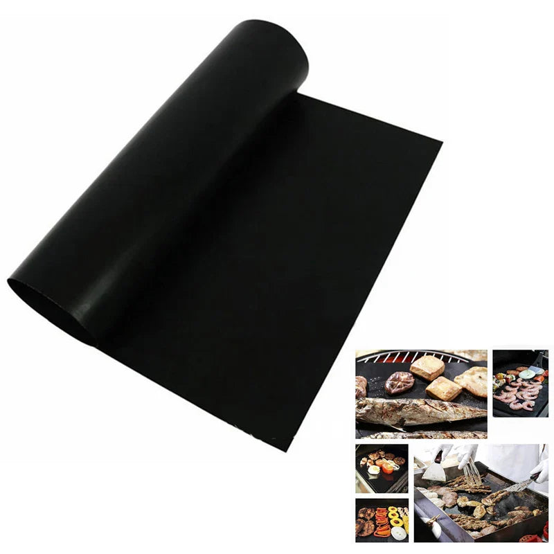 Afralia™ BBQ Grill Mat: Fiber Non-Stick Hot Plate, Portable & Easy Clean BBQ Accessory