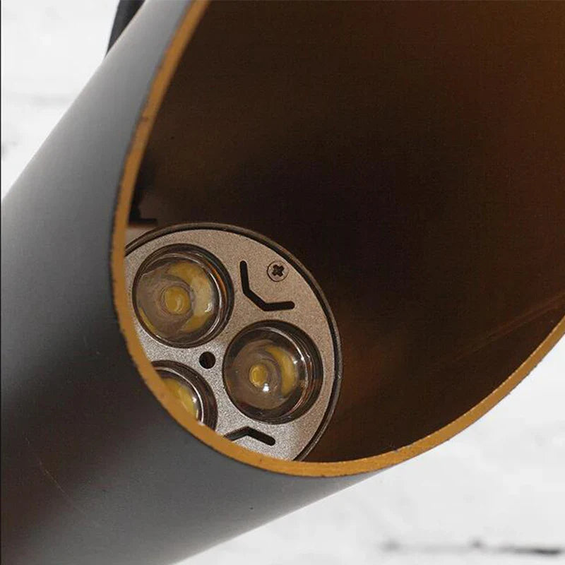 Afralia™ Aluminum Tube Chandelier with LED Bulb - Creative Restaurant & Bar Lighting