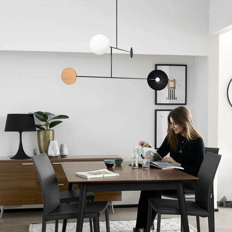 Afralia™ Geometric Lines Pendant Lights: Nordic Modern Design for Stylish Living Spaces
