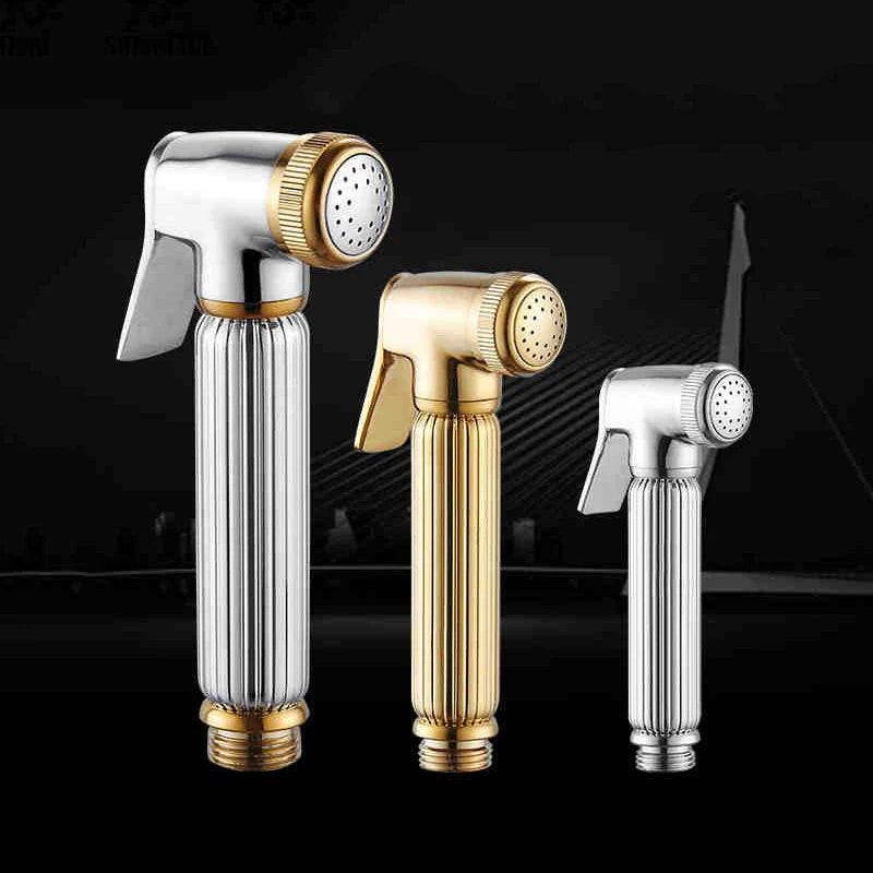 Afralia™ Brass Chrome Bidet Sprayer Head for Toilet, Pet Shower Spray