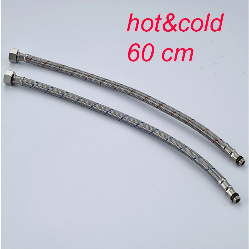 Afralia™ 60cm Stainless Steel Plumbing Hose for Hot and Cold Water