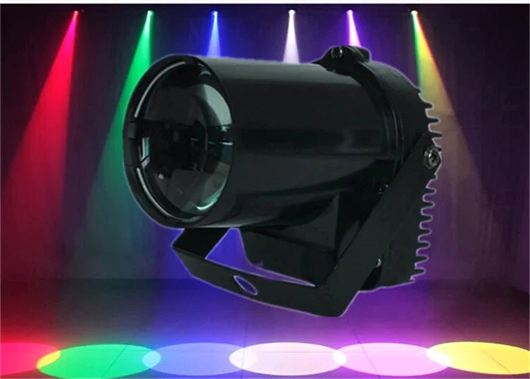 Afralia™ Mini 3W LED Beam Spotlight for Disco Mirror Ball Party DJ Events