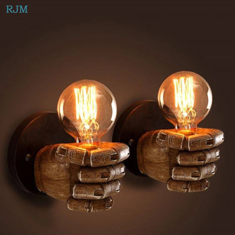 Afralia™ Hand Model Wall Lamps for Home & Business Décor