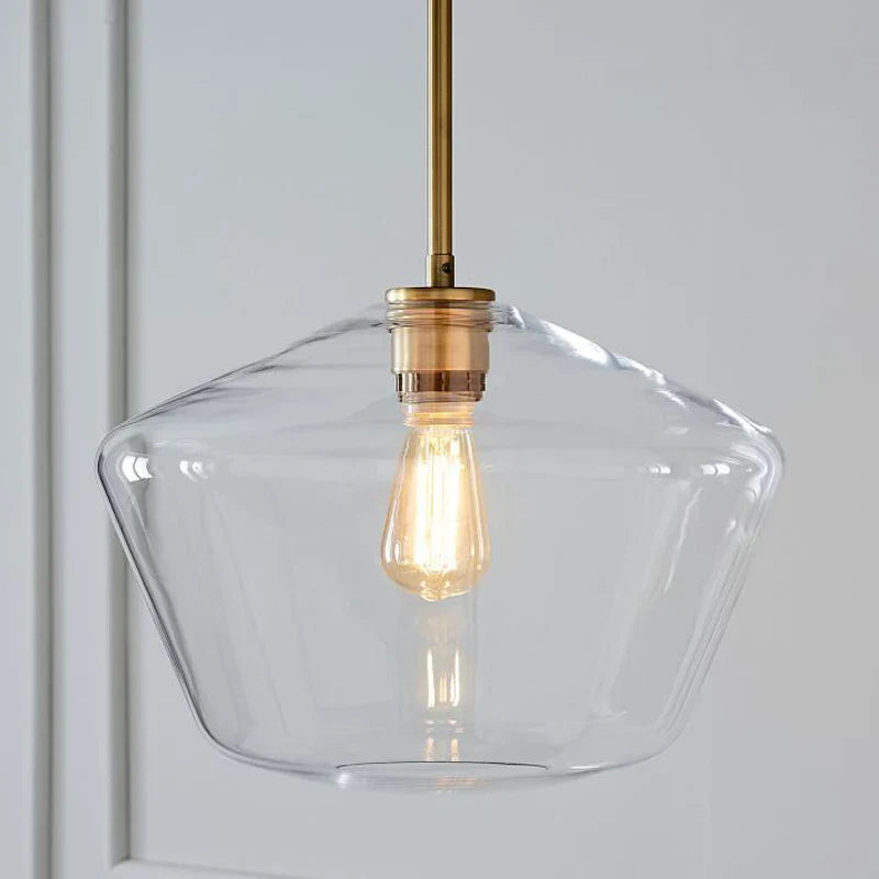 Afralia™ Modern Glass Pendant Light - LED Hanging Lamp for Kitchen, Restaurant, Living Room