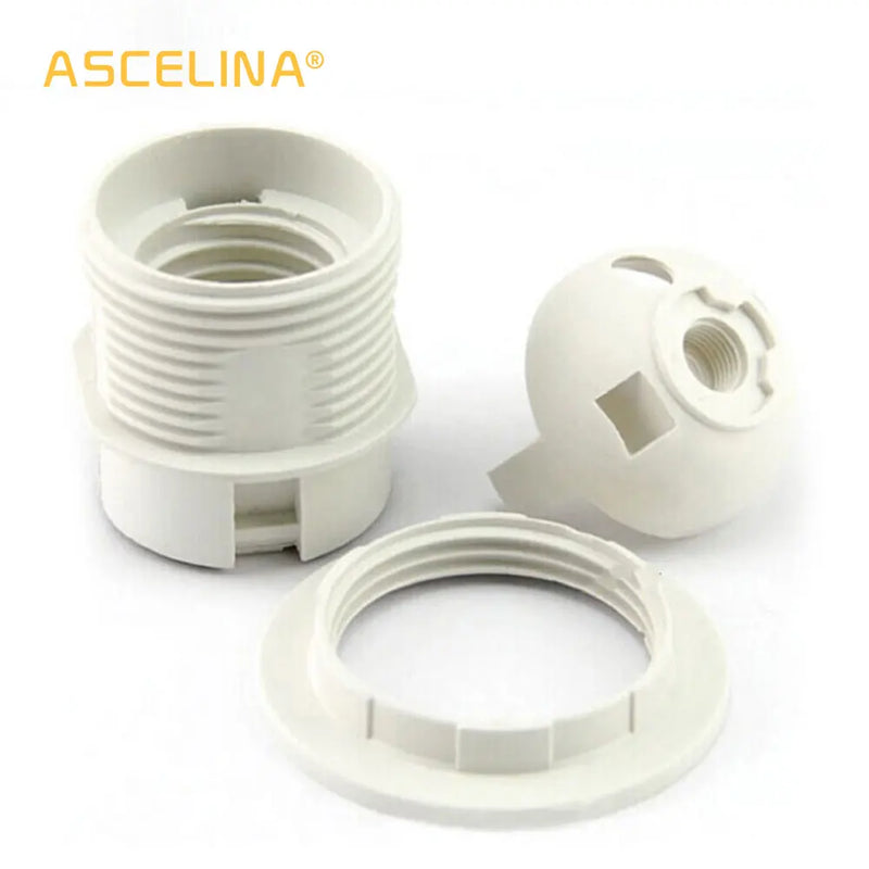 E27 LED Plastic Lamp Holder by Afralia™ | DIY Socket Base for Light Bulbs