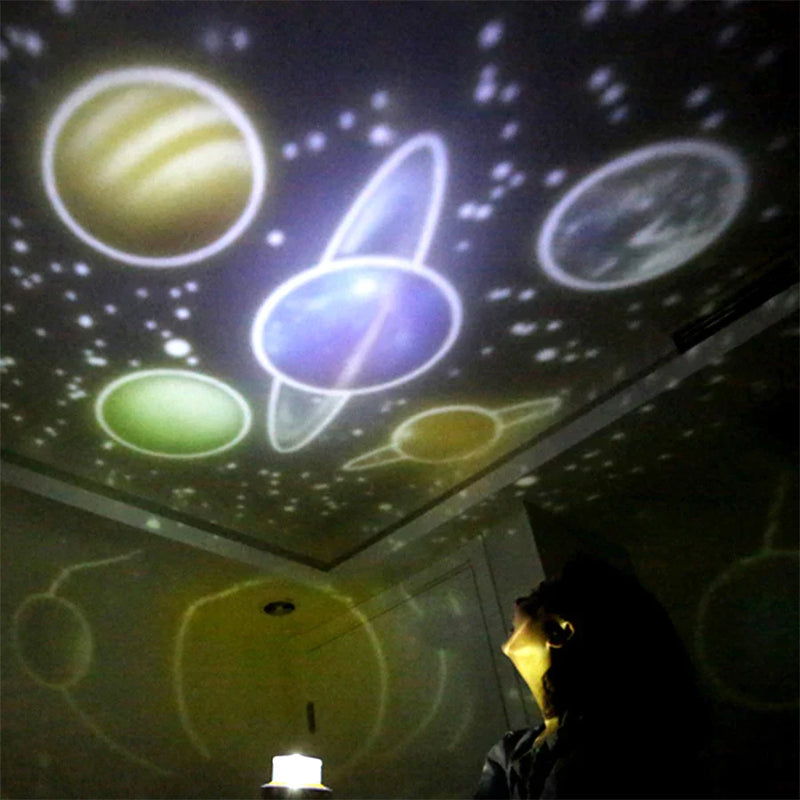 Afralia™ Starry Sky Projector Universe Night Light LED Lamp for Kids Baby Gift