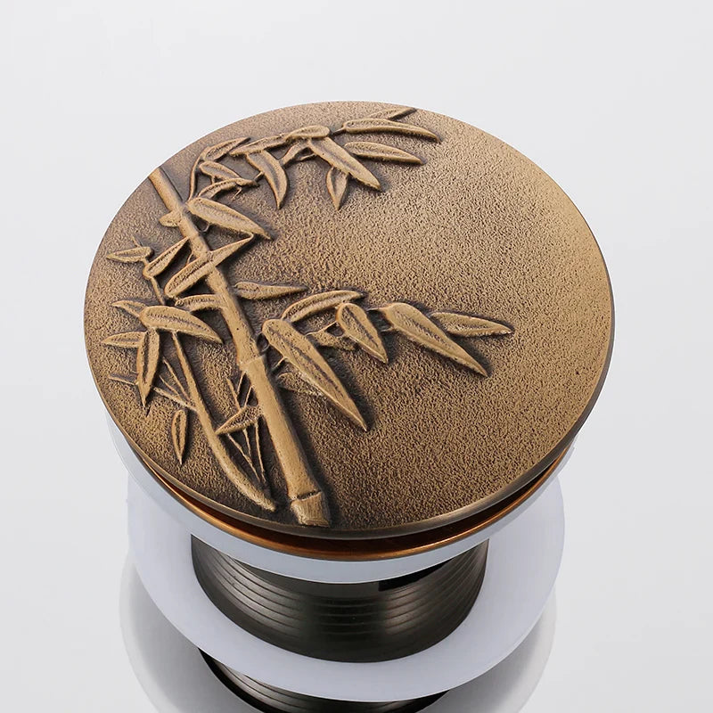 Afralia™ Brass Bathroom Sink Pop Up Drain for Lavatory Basin - HJ-0618F