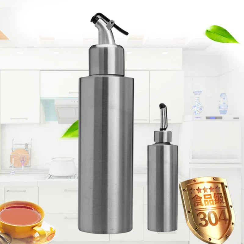 Afralia™ Stainless Steel Oil Pot: Leak-proof Kitchen Seasoning Container