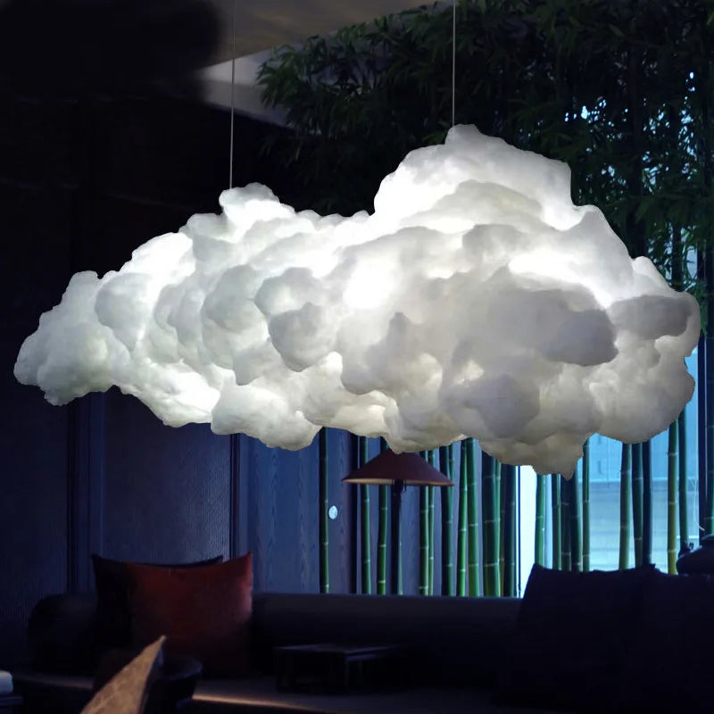 Afralia™ LED Cloud Chandelier: Modern E27 Floating Cloud Lamp for Nursery, Bedroom, Children Room