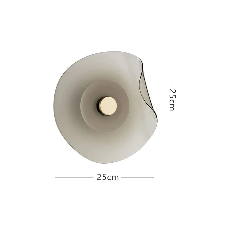 Afralia™ Nordic LED Glass Wall Lamp for Living Room Bedroom Study Corridor