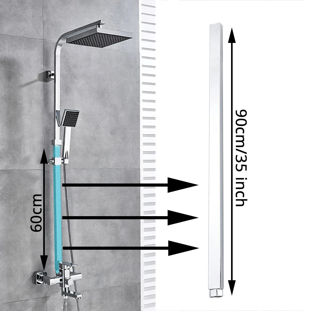 Afralia™ Shower Faucet Extension Tube Bar - 90CM Length