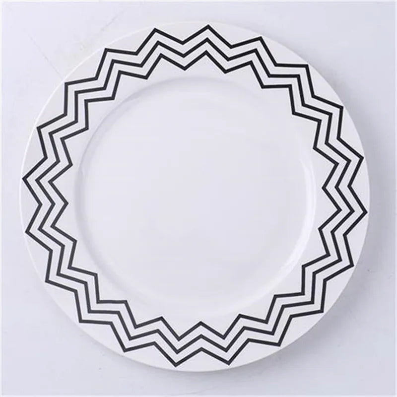 Afralia™ Ceramic Dessert Plates Set - 8 Inch Scandinavian Style Breakfast Saucers