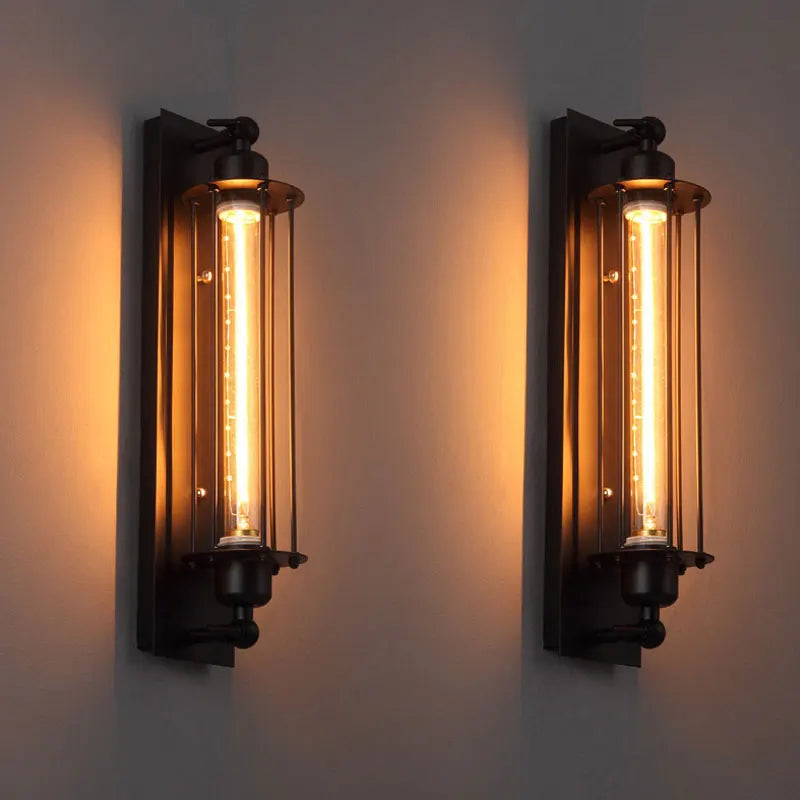 Afralia™ Retro LED Industrial Wall Light for Home Decor and Ambiance